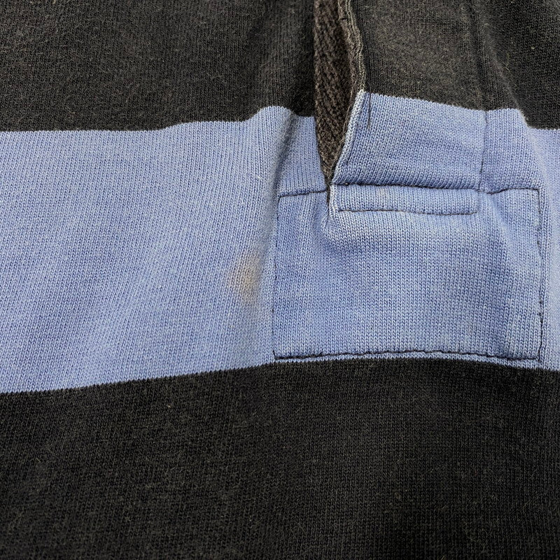 【中古品】【メンズ】 Polo by Ralph Lauren ポロバイラルフローレン 90S BORDER POLO LS SHIRT ボーダー ポロ ロングスリーブ シャツ トップス 長袖 146-251117-cs-19-izu サイズ：L カラー：ブル-×ネイビー 万代Net店