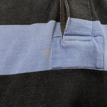 【中古品】【メンズ】 Polo by Ralph Lauren ポロバイラルフローレン 90S BORDER POLO LS SHIRT ボーダー ポロ ロングスリーブ シャツ トップス 長袖 146-251117-cs-19-izu サイズ：L カラー：ブル-×ネイビー 万代Net店