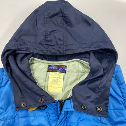【現状渡し品】【メンズ】 UNITED CARR BY BUZZ RICKSON'S ユナイテッドカー バイ バズリクソンズ M18844 HOODED VEST フーデッド ベスト 145-251117-cs-18-izu サイズ：M カラー：ブルー×ネイビー 万代Net店