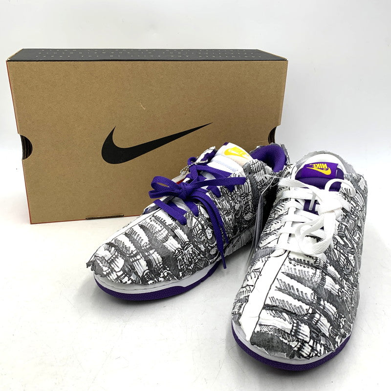 【中古美品】【メンズ】 NIKE ナイキ W DUNK LOW SE DJ4636-100 ウィメンズ ダンク ロー SE スニーカー シューズ 靴 160-251116-as-21-izu サイズ：27.5cm カラー：WHITE/VARSITY PURPLE 万代Net店