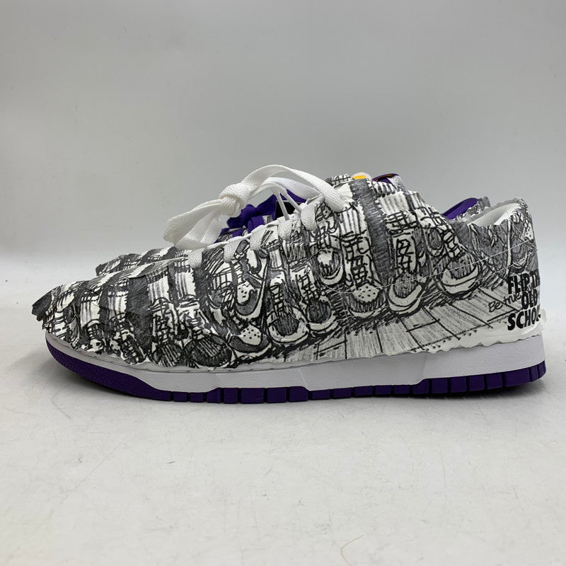 【中古美品】【メンズ】 NIKE ナイキ W DUNK LOW SE DJ4636-100 ウィメンズ ダンク ロー SE スニーカー シューズ 靴 160-251116-as-21-izu サイズ：27.5cm カラー：WHITE/VARSITY PURPLE 万代Net店