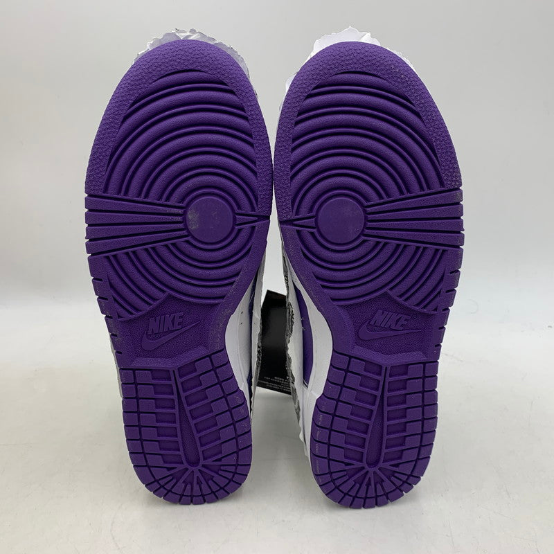 【中古美品】【メンズ】 NIKE ナイキ W DUNK LOW SE DJ4636-100 ウィメンズ ダンク ロー SE スニーカー シューズ 靴 160-251116-as-21-izu サイズ：27.5cm カラー：WHITE/VARSITY PURPLE 万代Net店