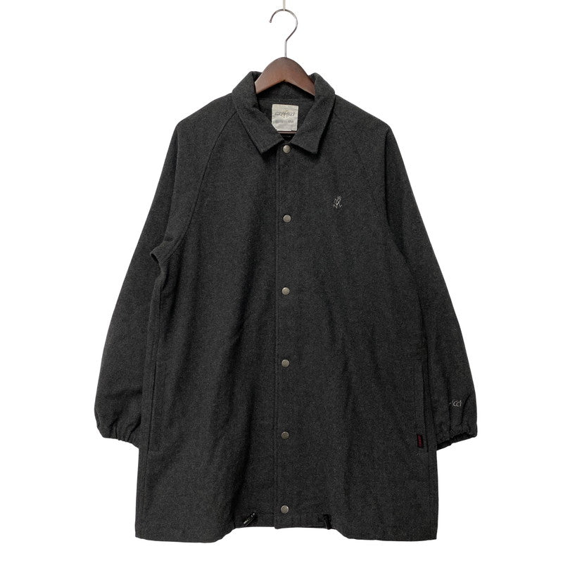 【中古品】【メンズ】 GRAMICCI グラミチ GUJK-20F039 WOOL BLEND COACHES JACKET ウール ブレンド コーチ ジャケット アウター 144-251123-cs-22-izu サイズ：M カラー：チャコール 万代Net店