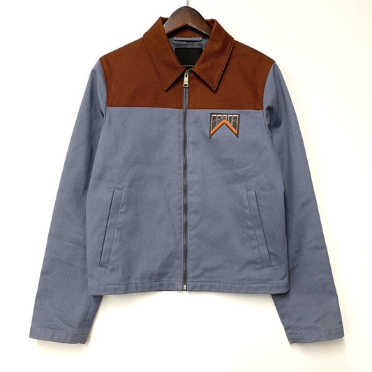【中古品】【メンズ】 PRADA プラダ TWO TONE COLOR FULL ZIP JACKET SGB004 S191 1S5Y ツートンカラー フルジップ ジャケット アウター 141-251116-as-06-izu サイズ：44 カラー：ブルー×ブラウン 万代Net店