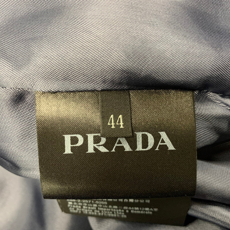【中古品】【メンズ】 PRADA プラダ TWO TONE COLOR FULL ZIP JACKET SGB004 S191 1S5Y ツートンカラー フルジップ ジャケット アウター 141-251116-as-06-izu サイズ：44 カラー：ブルー×ブラウン 万代Net店