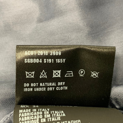 【中古品】【メンズ】 PRADA プラダ TWO TONE COLOR FULL ZIP JACKET SGB004 S191 1S5Y ツートンカラー フルジップ ジャケット アウター 141-251116-as-06-izu サイズ：44 カラー：ブルー×ブラウン 万代Net店