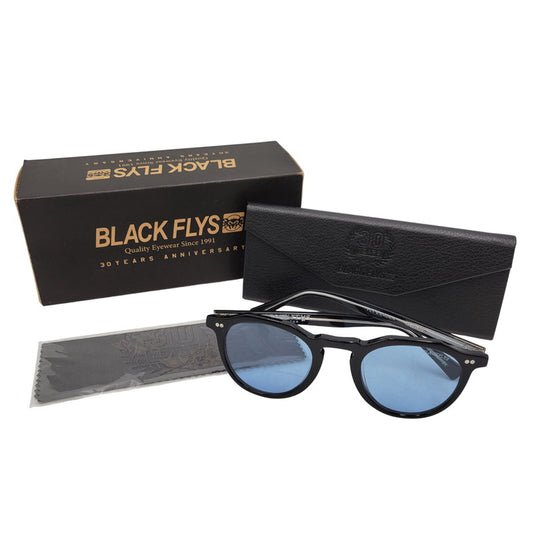 【中古品】【メンズ/レディース】 BLACK FLYS ブラックフライ FLY CAMDEN SUNGLASSES フライカムデン サングラス 203-251129-as-11-izu サイズ：48□23-145 カラー：ブラック×ブルー 万代Net店