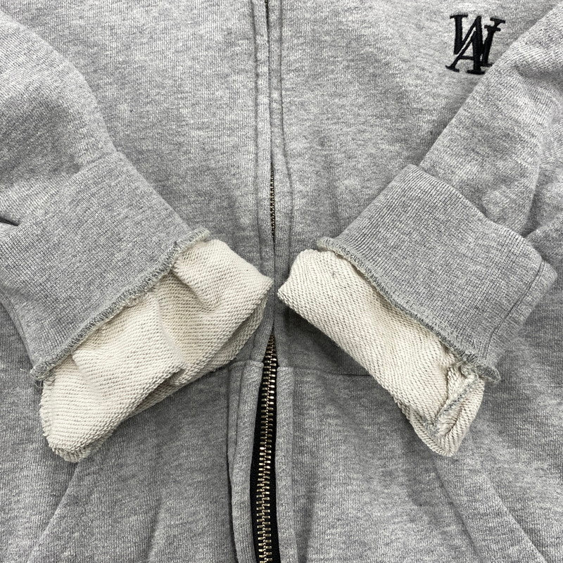 【中古品】【メンズ】 WOOALONG ウアロン SD1DHZ101 ZIP UP HOODED SWEATSHIRT ジップ アップ フーデッド スウェットシャツ トップス 長袖 142-251123-cs-24-izu サイズ：M カラー：グレー 万代Net店