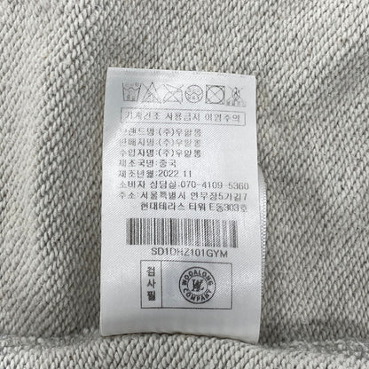 【中古品】【メンズ】 WOOALONG ウアロン SD1DHZ101 ZIP UP HOODED SWEATSHIRT ジップ アップ フーデッド スウェットシャツ トップス 長袖 142-251123-cs-24-izu サイズ：M カラー：グレー 万代Net店