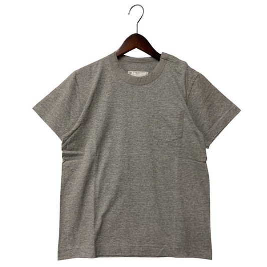 【中古美品】【メンズ】 Sacai サカイ SCM-020 19SS SHORT SLEEVE CUTSEWN ショート スリーブ カットソー トップス 半袖 140-251123-cs-23-izu サイズ：1 カラー：グレー 万代Net店