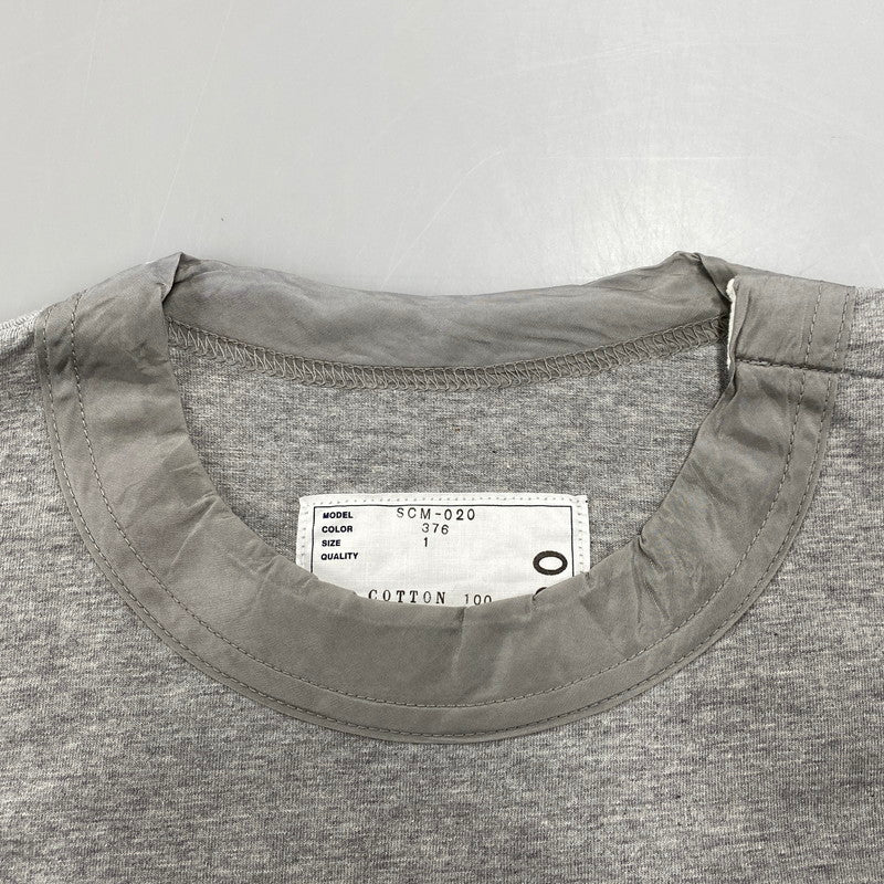 【中古美品】【メンズ】 Sacai サカイ SCM-020 19SS SHORT SLEEVE CUTSEWN ショート スリーブ カットソー トップス 半袖 140-251123-cs-23-izu サイズ：1 カラー：グレー 万代Net店