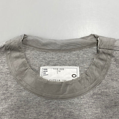 【中古美品】【メンズ】 Sacai サカイ SCM-020 19SS SHORT SLEEVE CUTSEWN ショート スリーブ カットソー トップス 半袖 140-251123-cs-23-izu サイズ：1 カラー：グレー 万代Net店