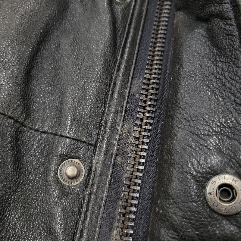 【現状渡し品】【メンズ】 AVIREX アヴィレックス THUNDER BAY 25TH GOAT LEATHER JACKET 6191001 サンダーベイ 25周年記念 ゴートレザー ジャケット アウター 145-251117-as-03-izu カラー：ブラック 万代Net店