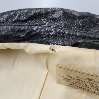 【現状渡し品】【メンズ】 AVIREX アヴィレックス THUNDER BAY 25TH GOAT LEATHER JACKET 6191001 サンダーベイ 25周年記念 ゴートレザー ジャケット アウター 145-251117-as-03-izu カラー：ブラック 万代Net店