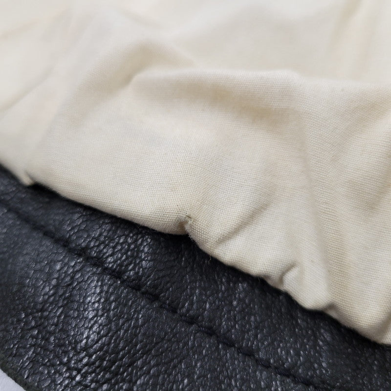 【現状渡し品】【メンズ】 AVIREX アヴィレックス THUNDER BAY 25TH GOAT LEATHER JACKET 6191001 サンダーベイ 25周年記念 ゴートレザー ジャケット アウター 145-251117-as-03-izu カラー：ブラック 万代Net店