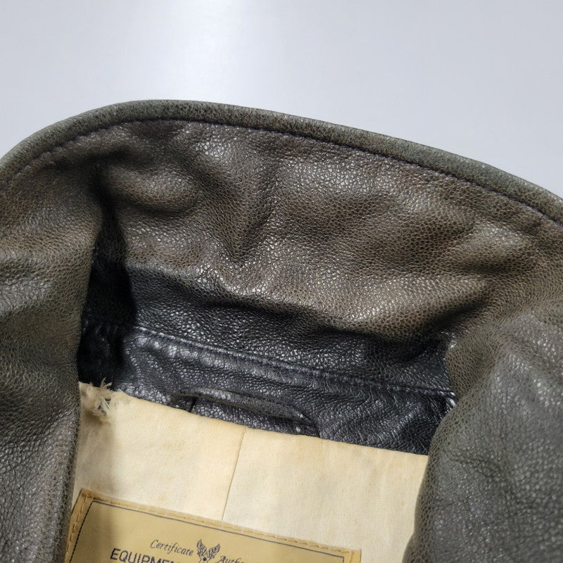 【現状渡し品】【メンズ】 AVIREX アヴィレックス THUNDER BAY 25TH GOAT LEATHER JACKET 6191001 サンダーベイ 25周年記念 ゴートレザー ジャケット アウター 145-251117-as-03-izu カラー：ブラック 万代Net店