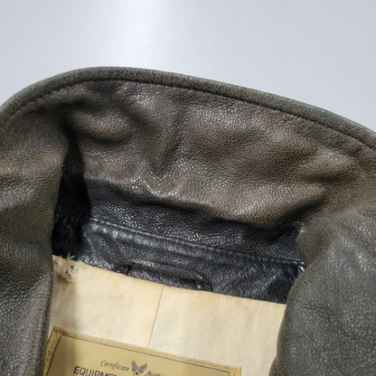 【現状渡し品】【メンズ】 AVIREX アヴィレックス THUNDER BAY 25TH GOAT LEATHER JACKET 6191001 サンダーベイ 25周年記念 ゴートレザー ジャケット アウター 145-251117-as-03-izu カラー：ブラック 万代Net店