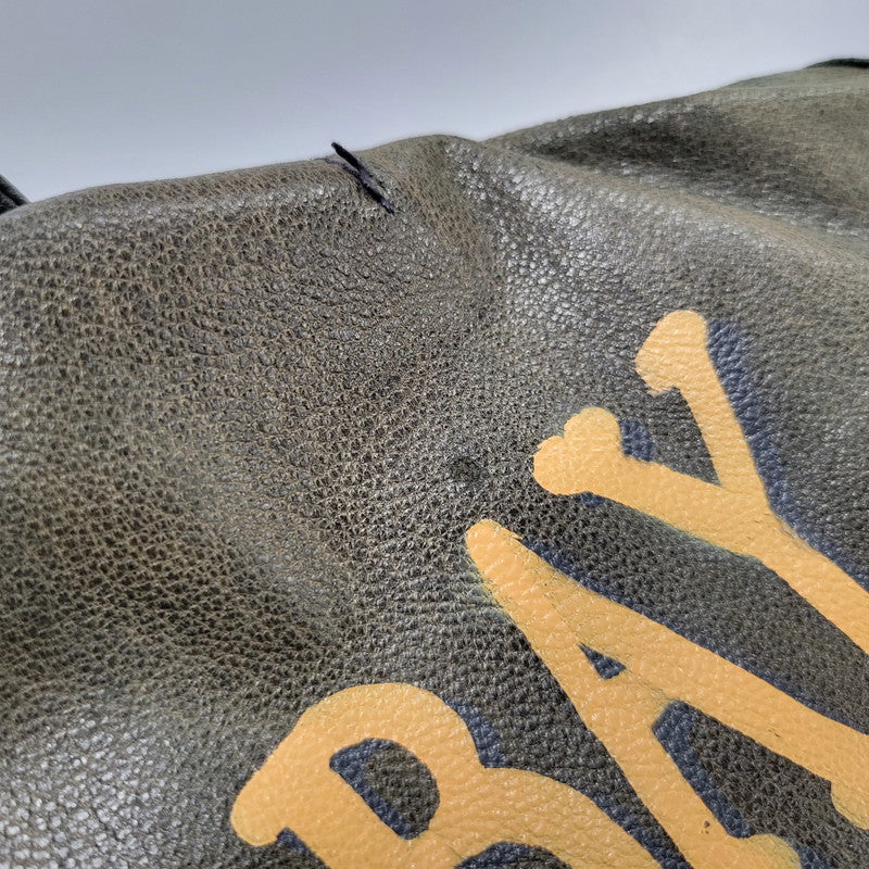 【現状渡し品】【メンズ】 AVIREX アヴィレックス THUNDER BAY 25TH GOAT LEATHER JACKET 6191001 サンダーベイ 25周年記念 ゴートレザー ジャケット アウター 145-251117-as-03-izu カラー：ブラック 万代Net店