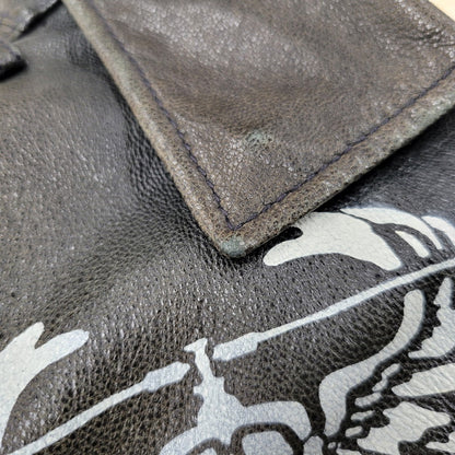 【現状渡し品】【メンズ】 AVIREX アヴィレックス THUNDER BAY 25TH GOAT LEATHER JACKET 6191001 サンダーベイ 25周年記念 ゴートレザー ジャケット アウター 145-251117-as-03-izu カラー：ブラック 万代Net店