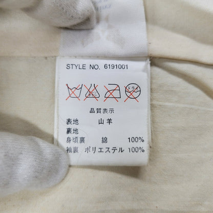 【現状渡し品】【メンズ】 AVIREX アヴィレックス THUNDER BAY 25TH GOAT LEATHER JACKET 6191001 サンダーベイ 25周年記念 ゴートレザー ジャケット アウター 145-251117-as-03-izu カラー：ブラック 万代Net店