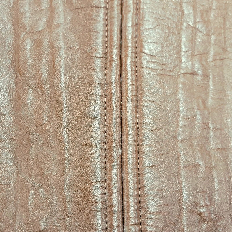 【現状渡し品】【メンズ】 Durban ダーバン W860752-87 M-65 CABLE KNIT LINER SHEEP SKIN LEATHER JACKET ケーブル ニット ライナー シープ スキン レザー ジャケット アウター 145-251128-cs-11-izu サイズ：M カラー：ブラウン 万代Net店