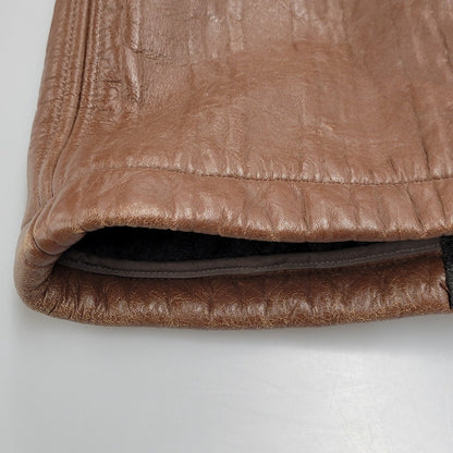 【現状渡し品】【メンズ】 Durban ダーバン W860752-87 M-65 CABLE KNIT LINER SHEEP SKIN LEATHER JACKET ケーブル ニット ライナー シープ スキン レザー ジャケット アウター 145-251128-cs-11-izu サイズ：M カラー：ブラウン 万代Net店