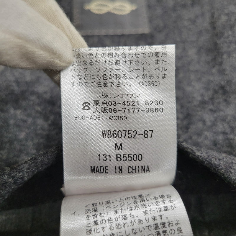 【現状渡し品】【メンズ】 Durban ダーバン W860752-87 M-65 CABLE KNIT LINER SHEEP SKIN LEATHER JACKET ケーブル ニット ライナー シープ スキン レザー ジャケット アウター 145-251128-cs-11-izu サイズ：M カラー：ブラウン 万代Net店