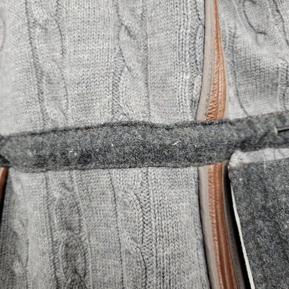 【現状渡し品】【メンズ】 Durban ダーバン W860752-87 M-65 CABLE KNIT LINER SHEEP SKIN LEATHER JACKET ケーブル ニット ライナー シープ スキン レザー ジャケット アウター 145-251128-cs-11-izu サイズ：M カラー：ブラウン 万代Net店