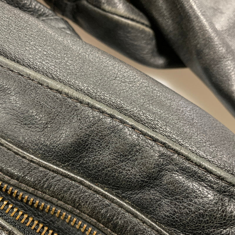 【現状渡し品】【メンズ】 KADOYA カドヤ NEW CONCEPTER LEATHER SINGLE RIDERS JACKET レザー シングル ライダース ジャケット アウター 145-251122-as-05-izu サイズ：M カラー：ブラック 万代Net店