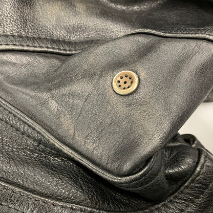 【現状渡し品】【メンズ】 KADOYA カドヤ NEW CONCEPTER LEATHER SINGLE RIDERS JACKET レザー シングル ライダース ジャケット アウター 145-251122-as-05-izu サイズ：M カラー：ブラック 万代Net店