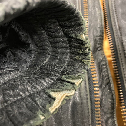 【現状渡し品】【メンズ】 KADOYA カドヤ NEW CONCEPTER LEATHER SINGLE RIDERS JACKET レザー シングル ライダース ジャケット アウター 145-251122-as-05-izu サイズ：M カラー：ブラック 万代Net店