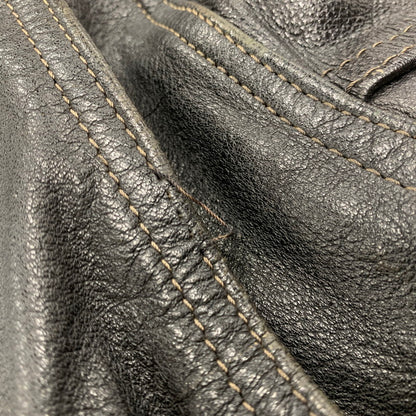 【現状渡し品】【メンズ】 KADOYA カドヤ NEW CONCEPTER LEATHER SINGLE RIDERS JACKET レザー シングル ライダース ジャケット アウター 145-251122-as-05-izu サイズ：M カラー：ブラック 万代Net店