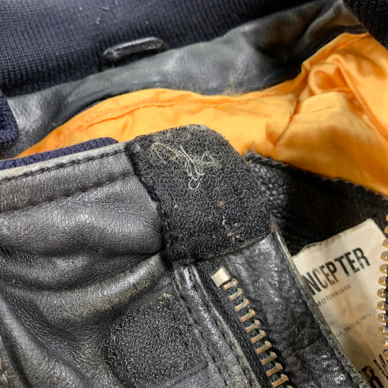 【現状渡し品】【メンズ】 KADOYA カドヤ NEW CONCEPTER LEATHER SINGLE RIDERS JACKET レザー シングル ライダース ジャケット アウター 145-251122-as-05-izu サイズ：M カラー：ブラック 万代Net店