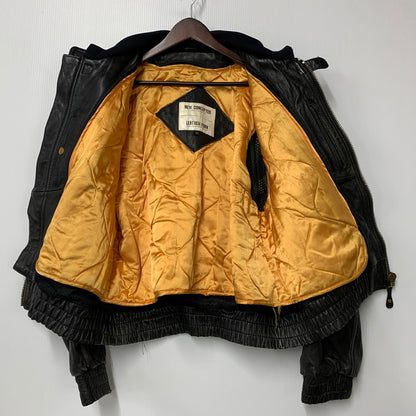 【現状渡し品】【メンズ】 KADOYA カドヤ NEW CONCEPTER LEATHER SINGLE RIDERS JACKET レザー シングル ライダース ジャケット アウター 145-251122-as-05-izu サイズ：M カラー：ブラック 万代Net店