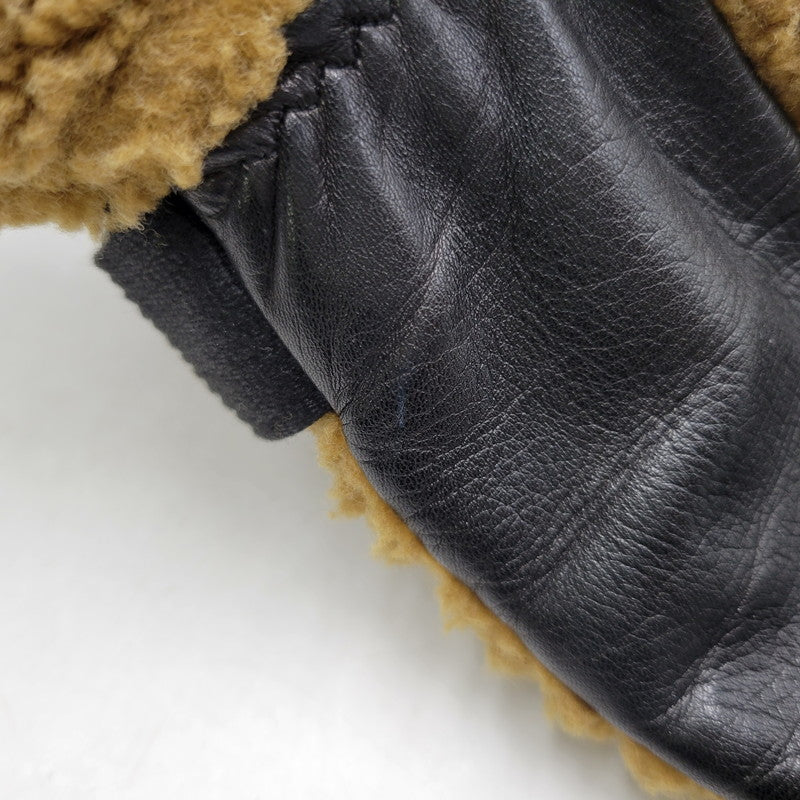 【中古品】【メンズ/レディース】 MAISON KITSUNE メゾンキツネ JU06300KA0003 TECHNICAL GLOVES テクニカルグローブ 手袋 187-251124-ya-01-izu サイズ：M/L カラー：ブラウン／ブラック 万代Net店