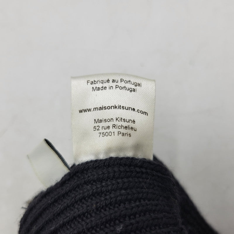 【中古品】【メンズ/レディース】 MAISON KITSUNE メゾンキツネ JU06300KA0003 TECHNICAL GLOVES テクニカルグローブ 手袋 187-251124-ya-01-izu サイズ：M/L カラー：ブラウン／ブラック 万代Net店