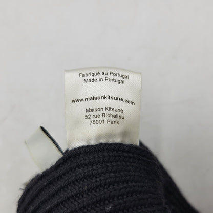 【中古品】【メンズ/レディース】 MAISON KITSUNE メゾンキツネ JU06300KA0003 TECHNICAL GLOVES テクニカルグローブ 手袋 187-251124-ya-01-izu サイズ：M/L カラー：ブラウン／ブラック 万代Net店
