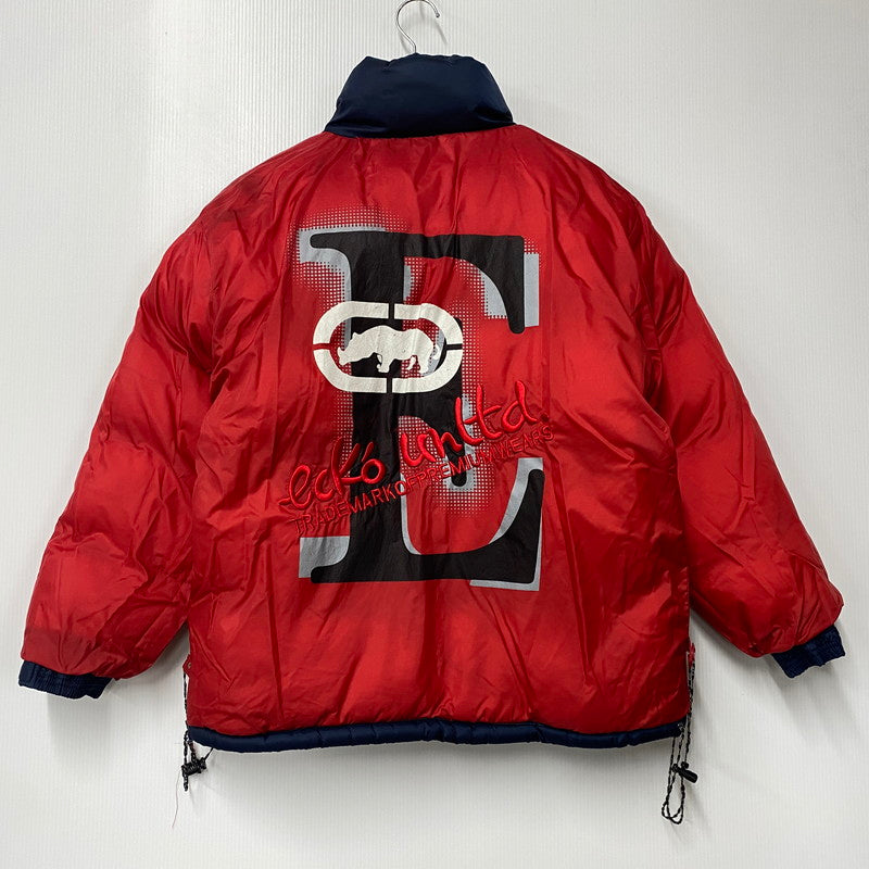 【中古品】【メンズ】 ECKO UNLTD エコーアンリミテッド REVERSIBLE HOODIE DOWN JACKET リバーシブル フーディ ダウンジャケット アウター 146-251129-as-18-izu サイズ：S カラー：ネイビー/レッド 万代Net店