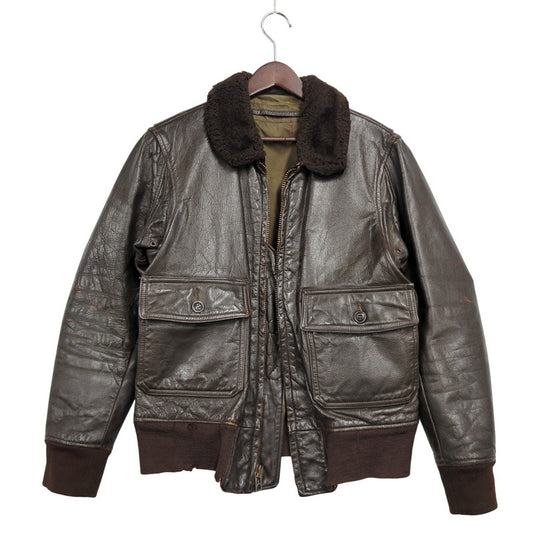 【現状渡し品】【メンズ】 USN G-1 FLIGHT JACKET フライトジャケット アウター 146-251117-as-11-izu カラー：ブラウン 万代Net店