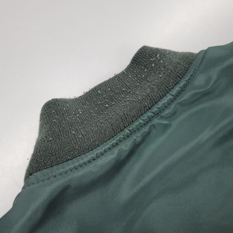 【現状渡し品】【メンズ】 ALPHA INDUSTRIES アルファインダストリーズ × SARCASTIC サキャスティック MA-1 FLIGHT JACKET SB0-1195-99 フライトジャケット USA製 アウター 145-251117-as-06-izu サイズ：L カラー：グリーン 万代Net店