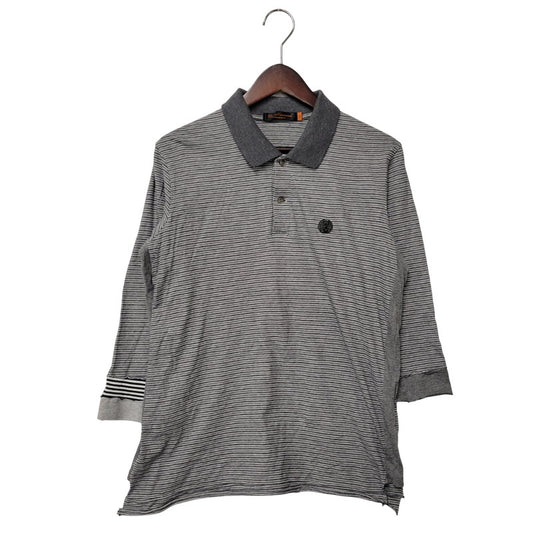 【中古品】【メンズ】 UNDERCOVERISM アンダーカバーイズム DAMAGE BORDER POLO SHIRT 6S240-CS2 06SS ダメージ ボーダー ポロシャツ T期 トップス 140-251118-as-05-izu サイズ：2 カラー：グレー系 万代Net店