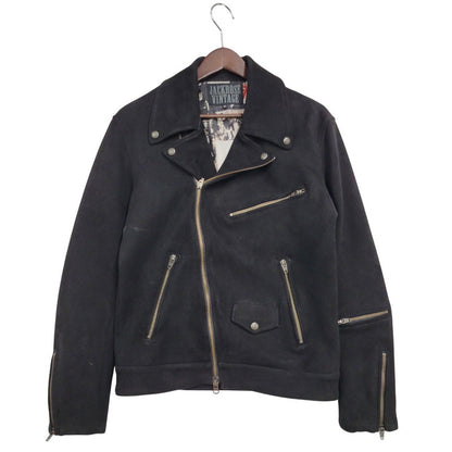 【中古品】【メンズ】 JACKROSE VINTAGE ジャックローズ × THE ROLLING STONES ローリングストーンズ 804285-10 フェイクスウェード ダブルライダースジャケット アウター 145-251117-as-01-izu サイズ：M カラー：ブラック 万代Net店