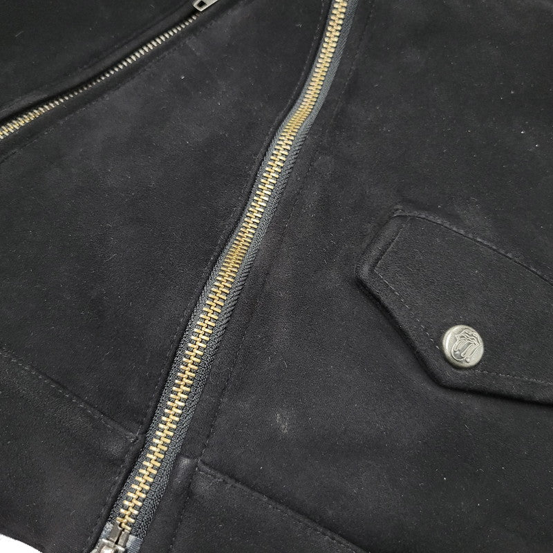 【中古品】【メンズ】 JACKROSE VINTAGE ジャックローズ × THE ROLLING STONES ローリングストーンズ 804285-10 フェイクスウェード ダブルライダースジャケット アウター 145-251117-as-01-izu サイズ：M カラー：ブラック 万代Net店