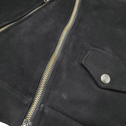 【中古品】【メンズ】 JACKROSE VINTAGE ジャックローズ × THE ROLLING STONES ローリングストーンズ 804285-10 フェイクスウェード ダブルライダースジャケット アウター 145-251117-as-01-izu サイズ：M カラー：ブラック 万代Net店