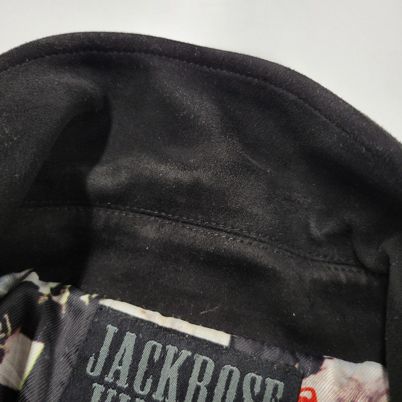 【中古品】【メンズ】 JACKROSE VINTAGE ジャックローズ × THE ROLLING STONES ローリングストーンズ 804285-10 フェイクスウェード ダブルライダースジャケット アウター 145-251117-as-01-izu サイズ：M カラー：ブラック 万代Net店