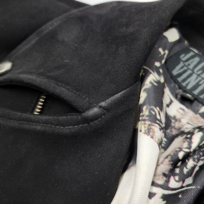 【中古品】【メンズ】 JACKROSE VINTAGE ジャックローズ × THE ROLLING STONES ローリングストーンズ 804285-10 フェイクスウェード ダブルライダースジャケット アウター 145-251117-as-01-izu サイズ：M カラー：ブラック 万代Net店