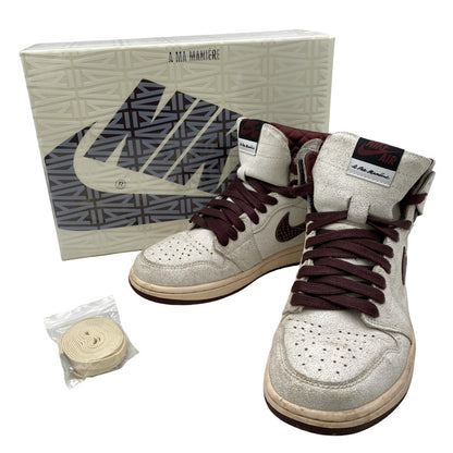 【現状渡し品】【メンズ/レディース】 NIKE × A MA MANIERE ナイキ×アママニエール DO7097-100 AIR JORDAN 1 RETRO HIGH OG エア ジョーダン ワン レトロ ハイ オリジナル スニーカー シューズ 靴 160-251118-cs-06-izu サイズ：25cm カラー：SAIL/BURGUNDY CRUSH 万代Net店
