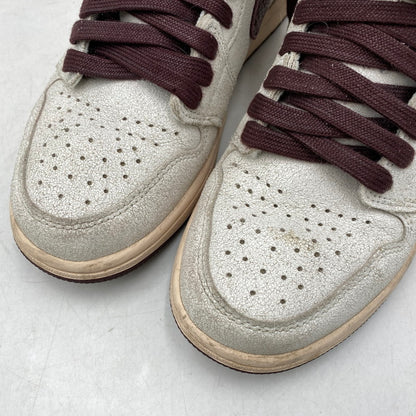 【現状渡し品】【メンズ/レディース】 NIKE × A MA MANIERE ナイキ×アママニエール DO7097-100 AIR JORDAN 1 RETRO HIGH OG エア ジョーダン ワン レトロ ハイ オリジナル スニーカー シューズ 靴 160-251118-cs-06-izu サイズ：25cm カラー：SAIL/BURGUNDY CRUSH 万代Net店