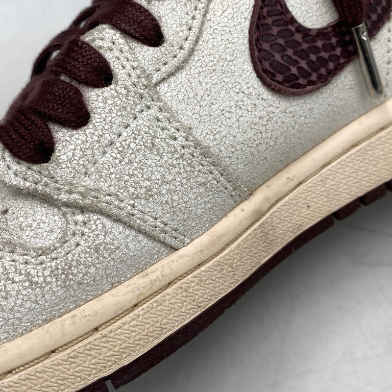 【現状渡し品】【メンズ/レディース】 NIKE × A MA MANIERE ナイキ×アママニエール DO7097-100 AIR JORDAN 1 RETRO HIGH OG エア ジョーダン ワン レトロ ハイ オリジナル スニーカー シューズ 靴 160-251118-cs-06-izu サイズ：25cm カラー：SAIL/BURGUNDY CRUSH 万代Net店