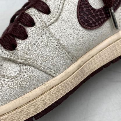 【現状渡し品】【メンズ/レディース】 NIKE × A MA MANIERE ナイキ×アママニエール DO7097-100 AIR JORDAN 1 RETRO HIGH OG エア ジョーダン ワン レトロ ハイ オリジナル スニーカー シューズ 靴 160-251118-cs-06-izu サイズ：25cm カラー：SAIL/BURGUNDY CRUSH 万代Net店